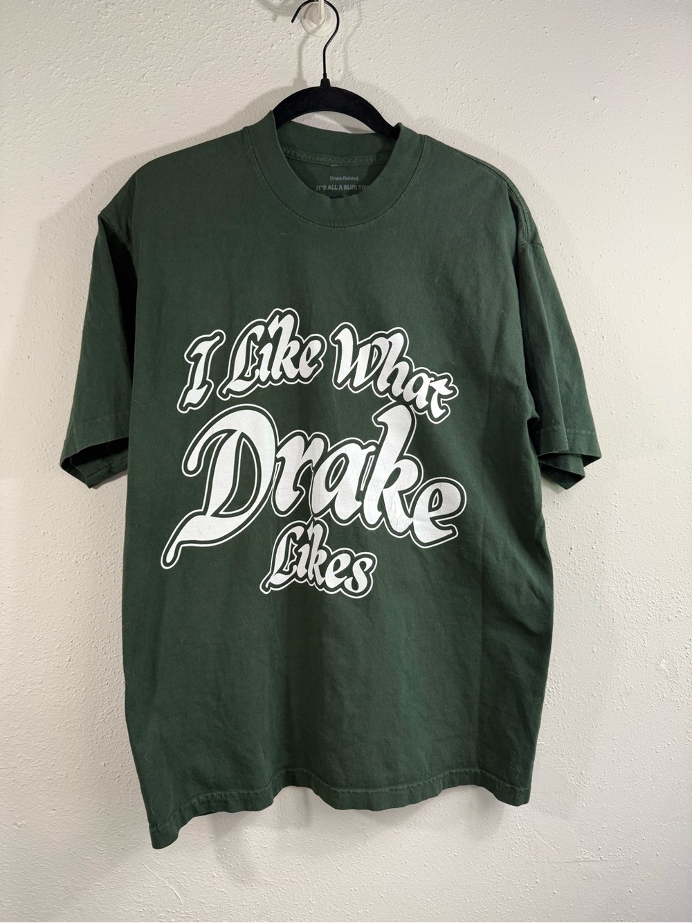 I Like What Drake Likes Graphic Tee - Dark Green IAAB Tour merch